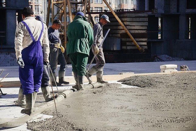 Паркинг на Теремках, бетонные полы