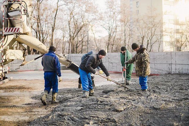 Паркинг по ул. Гарматной,бетонные полы