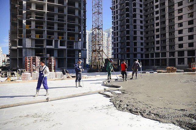 Паркинг на Теремках, бетонные полы