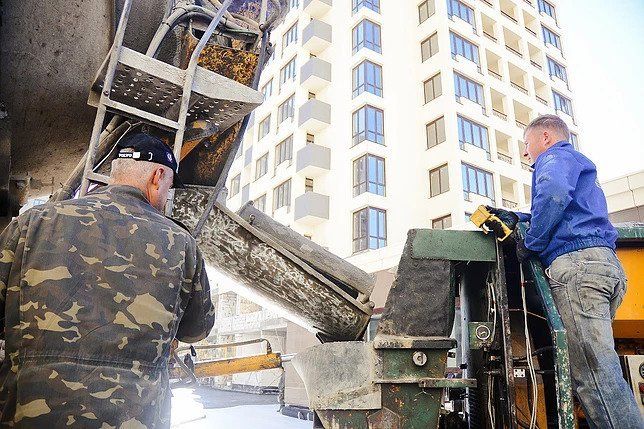 Паркинг на Теремках, бетонные полы