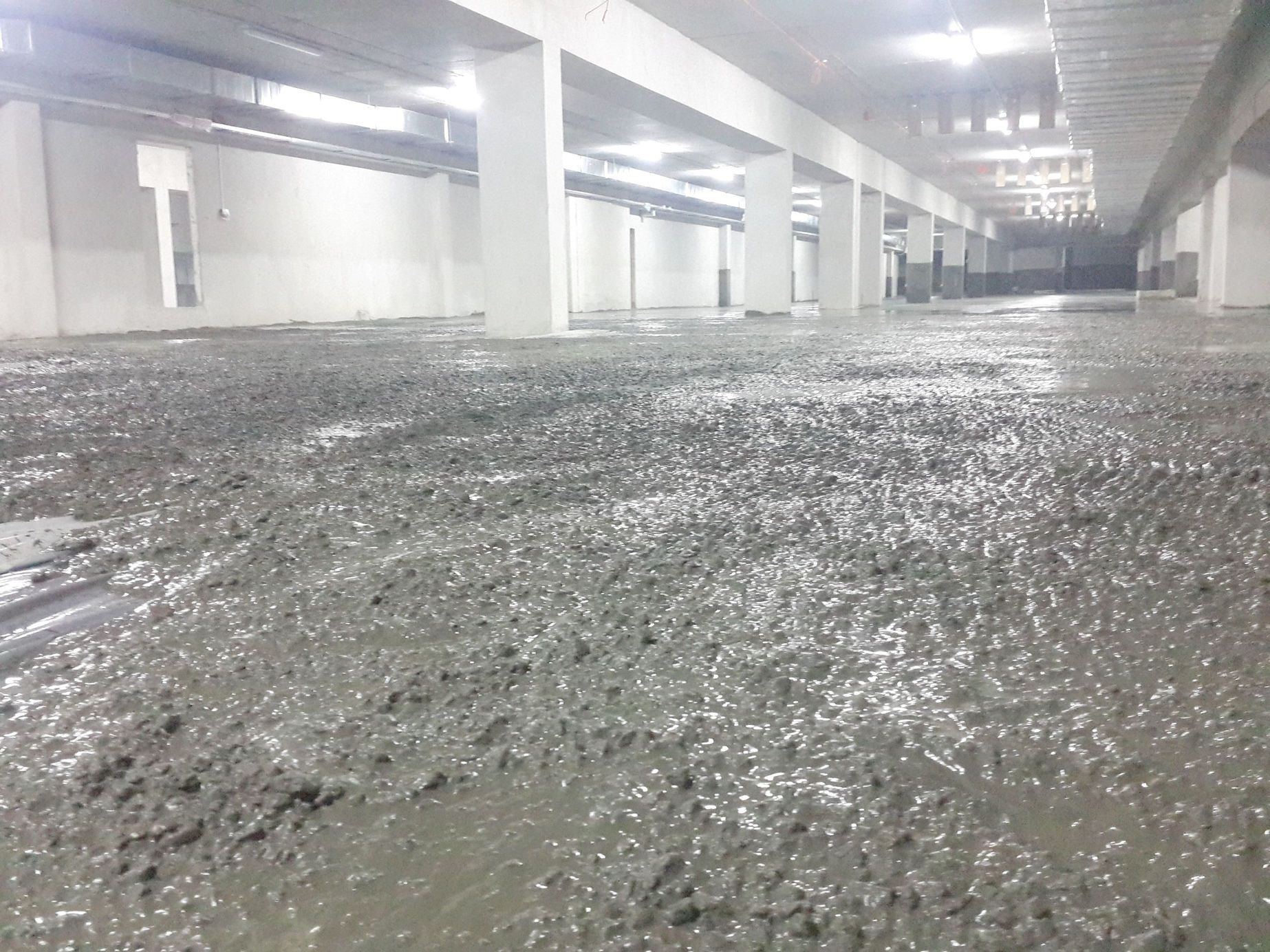 Черновой бетонный пол