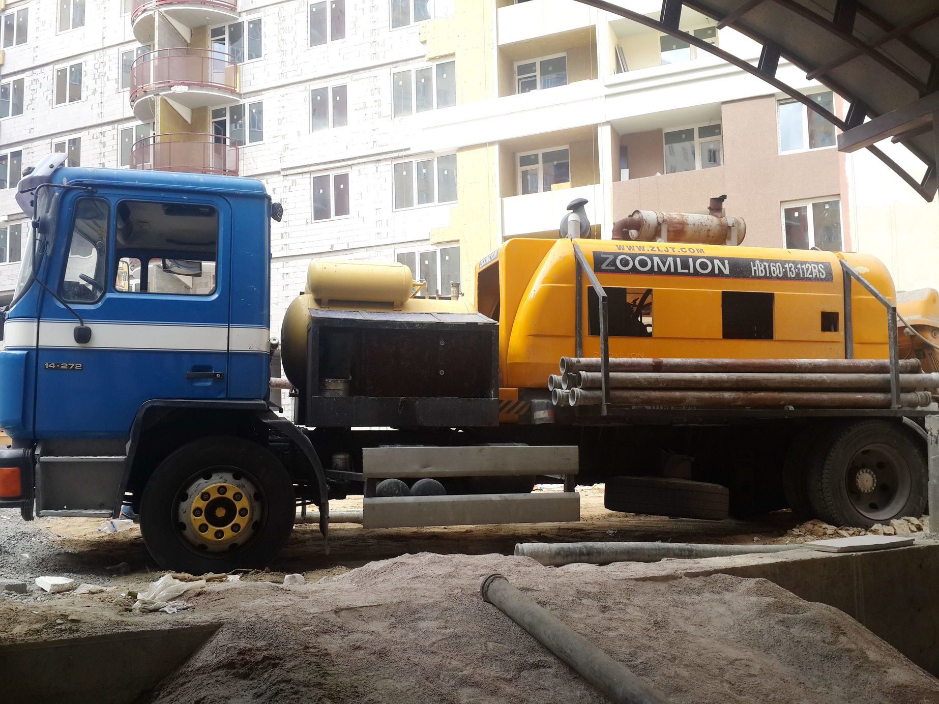 Черновой бетонный пол