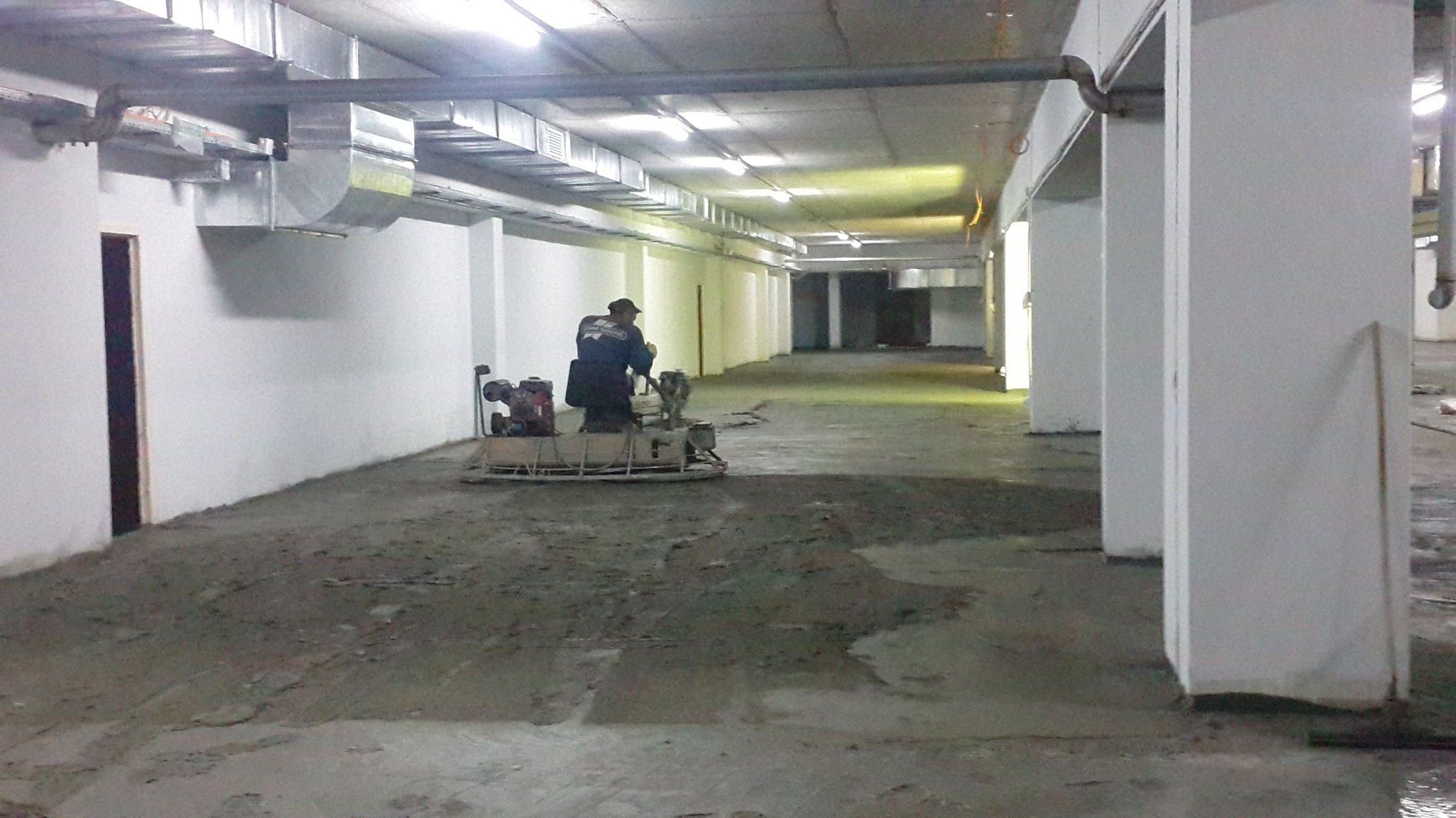 Затирка паркинга, бетонные полы