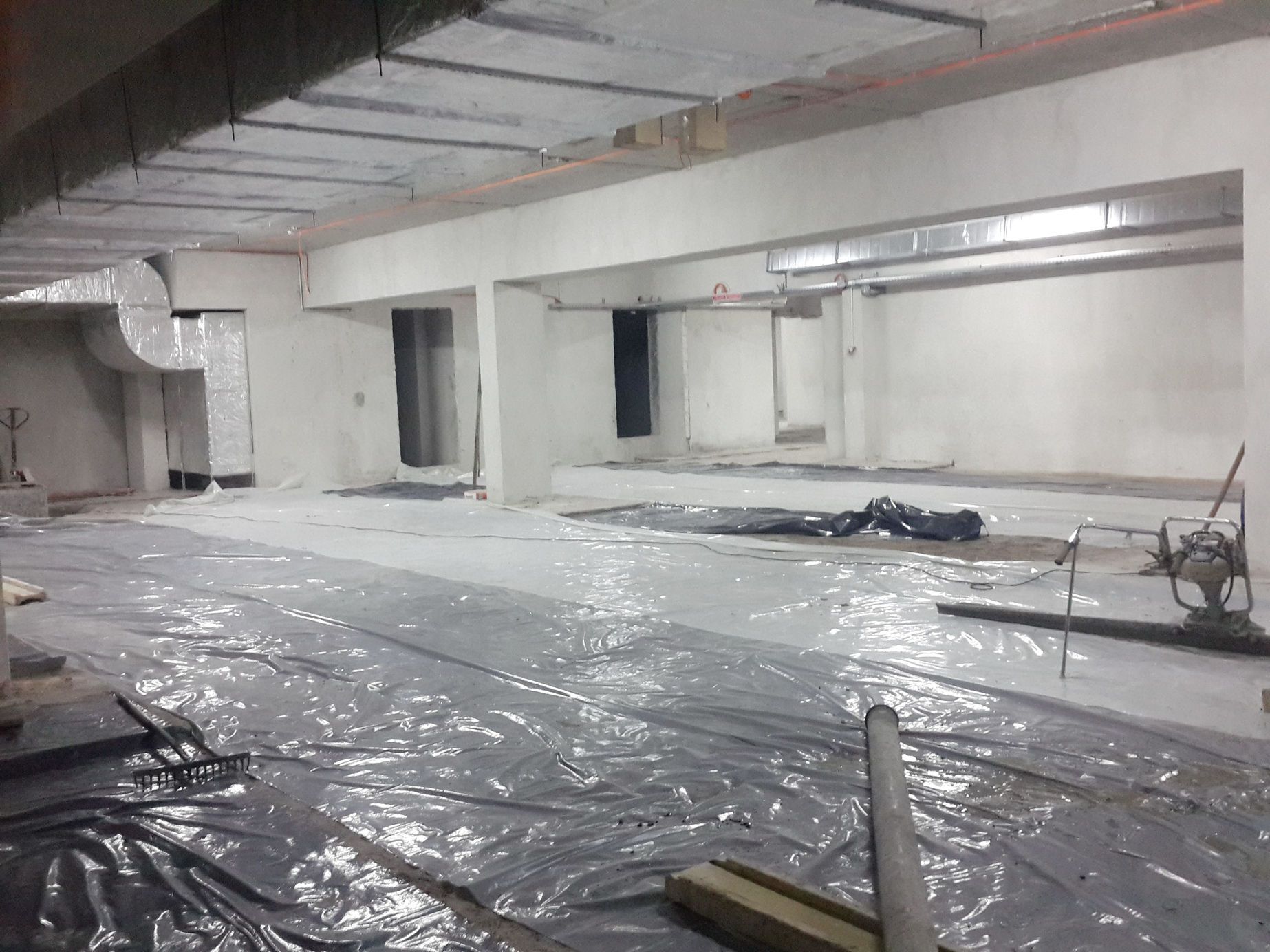 Черновой бетонный пол