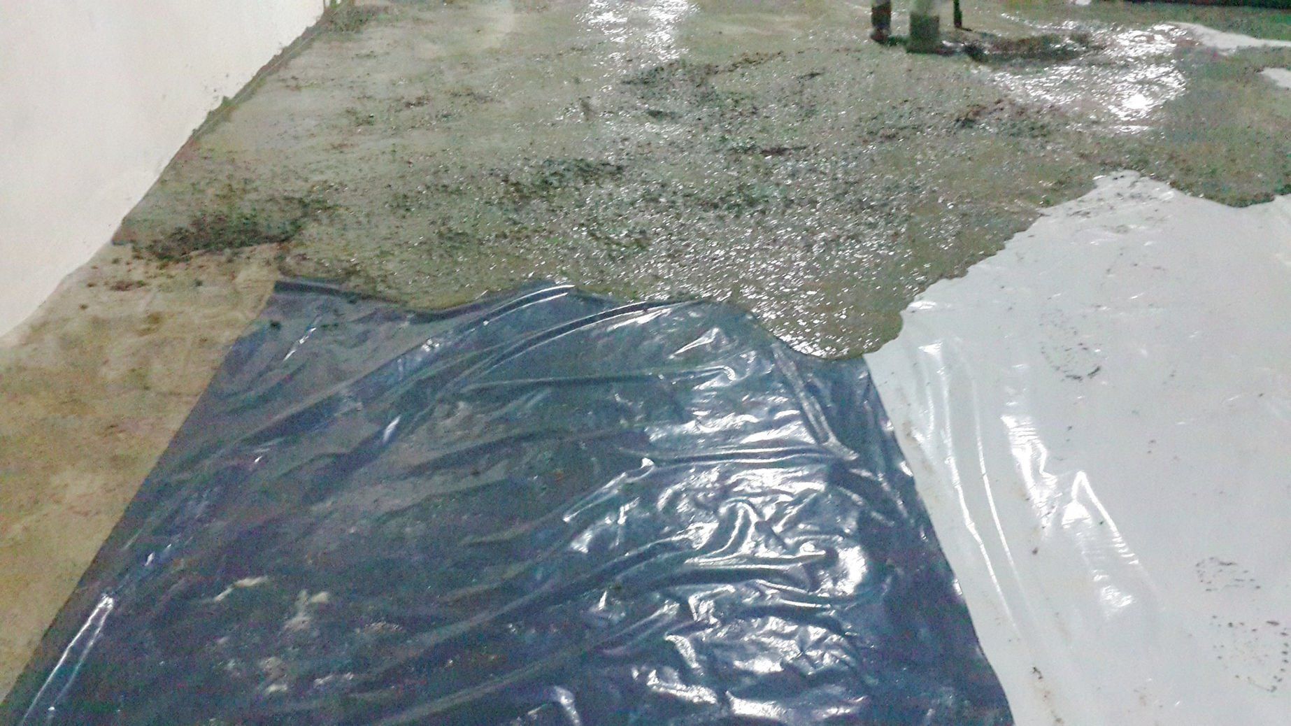 Черновой бетонный пол