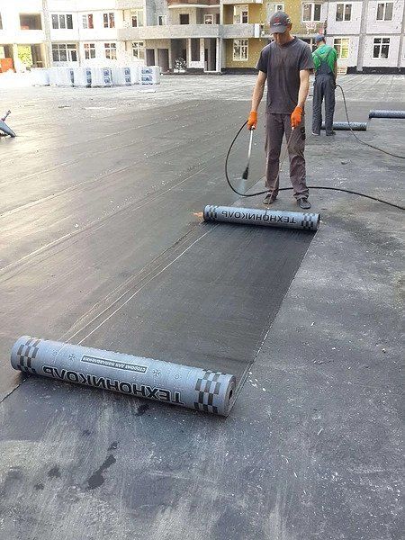 Обустройство кровли паркинга, гидроизоляция