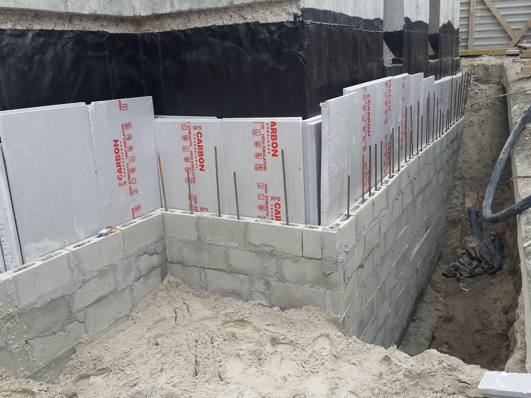 Гидроизоляция и утепления фундамента