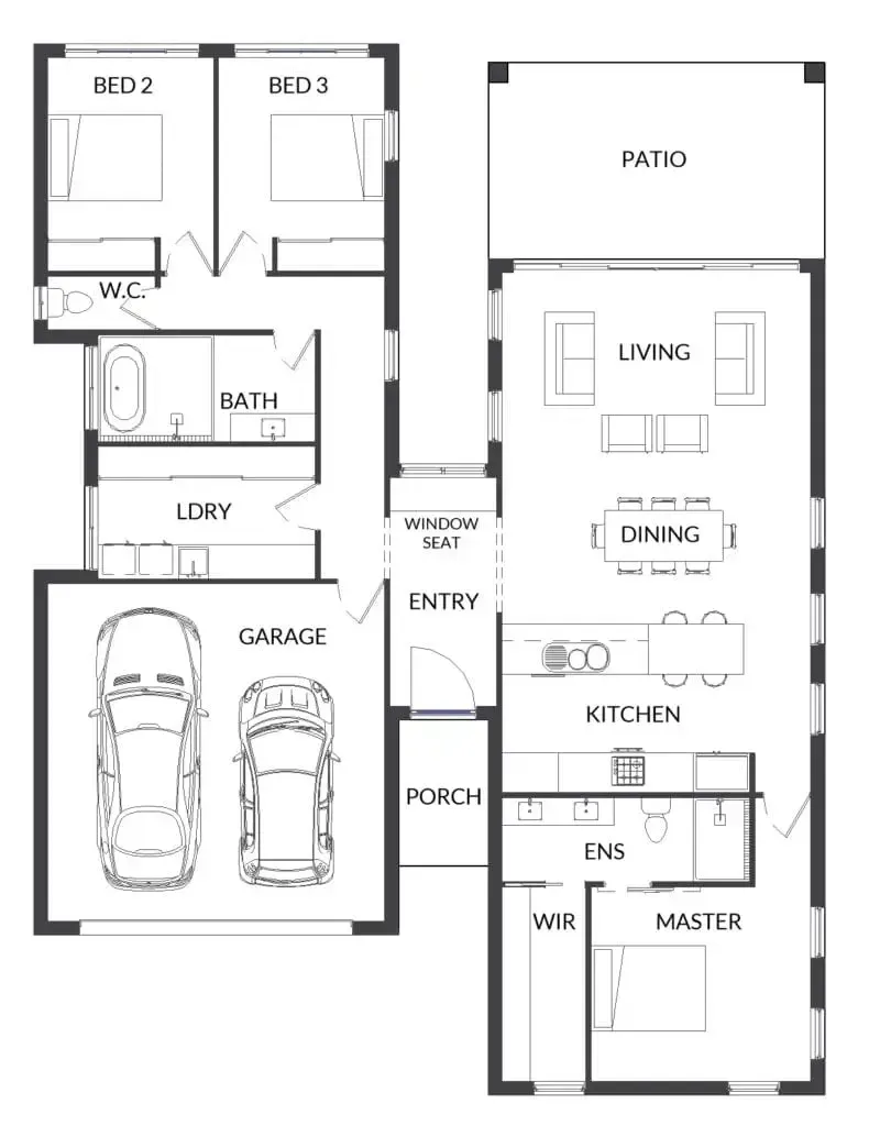 The Oxley by Single Builders is designed for families seeking space, comfort, and functionality.