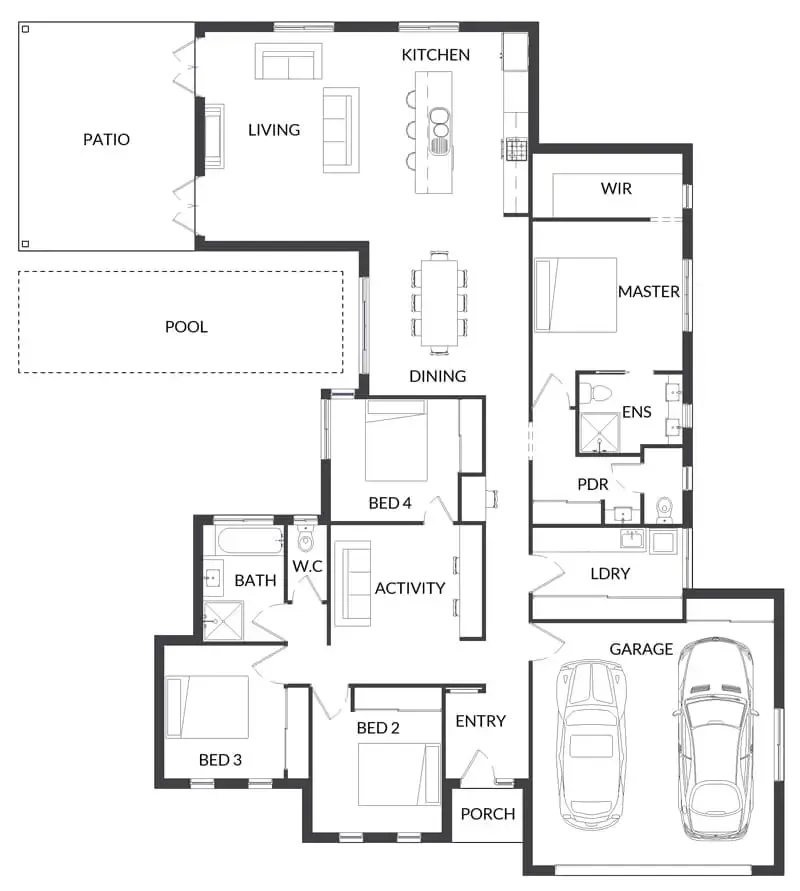 The College Grove by Single Builders is a refined collection of rural homes that celebrate space, elegance, and modern country living.