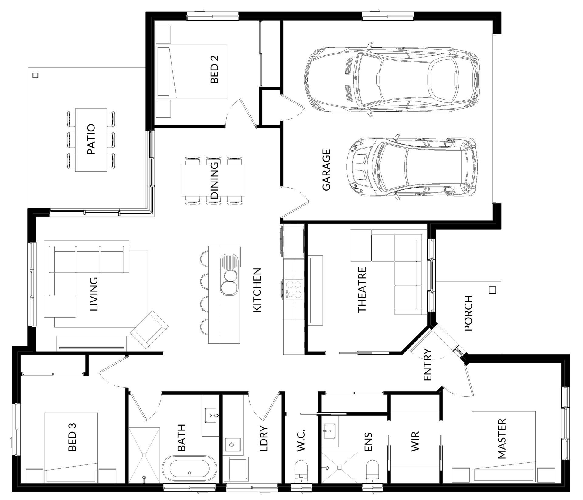 The Peel, exclusive to Single Builders maximises space and comfort. With flexible layouts, open-plan living, and a private master suite, it blends practicality with modern style.