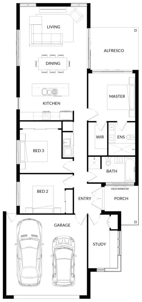 The Chaffey by Single Builders is a modern take on practical family living.