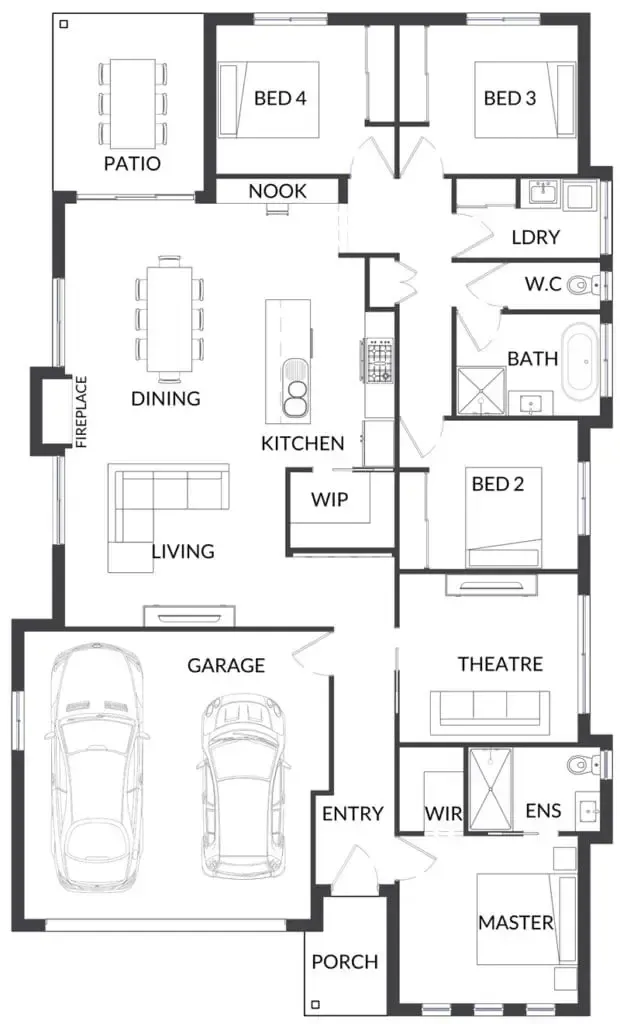 The Harmony by Single Builders delivers the perfect balance of comfort and style for families looking for spacious four-bedroom living.