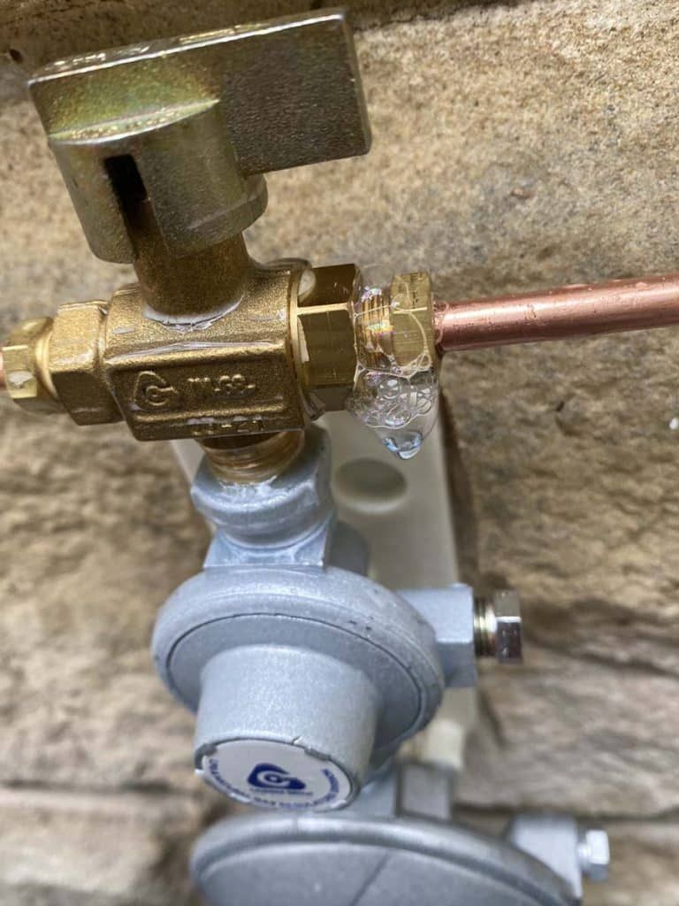 Gas Leak at valve