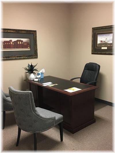 Cremation consultation office with private desk seating designed for families planning cremation services