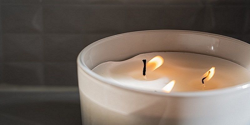 Close-up of memorial candle flame representing remembrance and cremation St. Augustine, FL services
