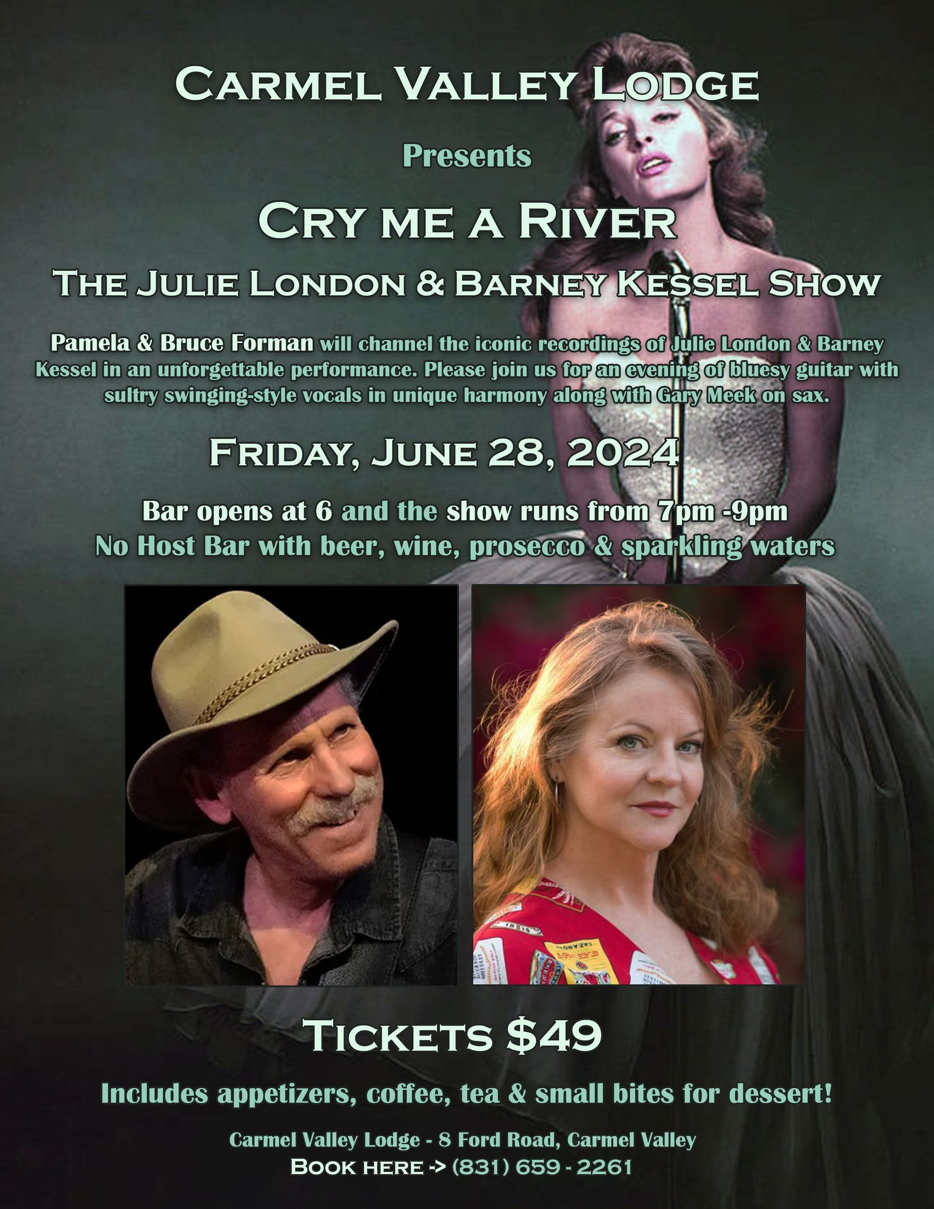 A poster for a show called cry me a river