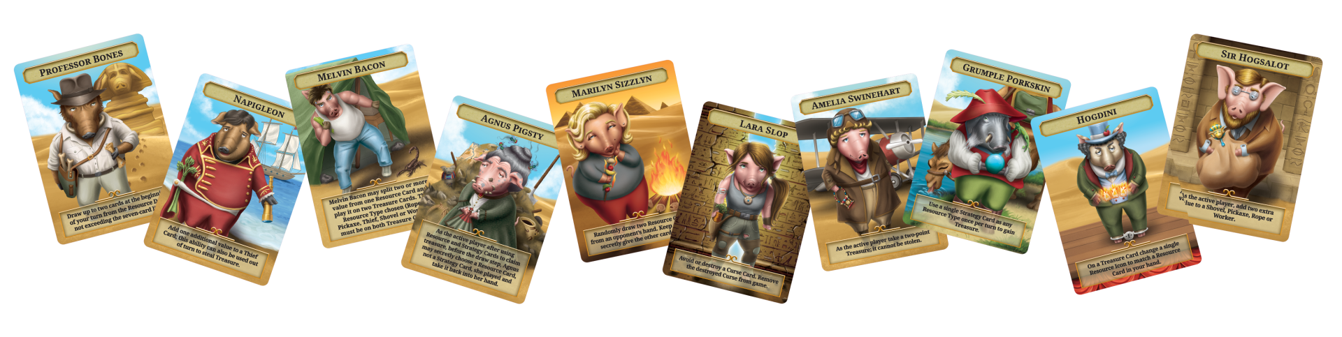 Treasure Hogs game cards