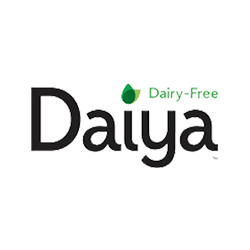 The daiya dairy free logo is black and green on a white background.