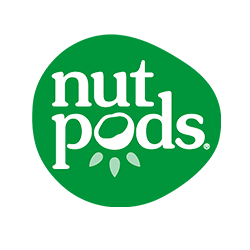 A green circle with the words nut pods on it