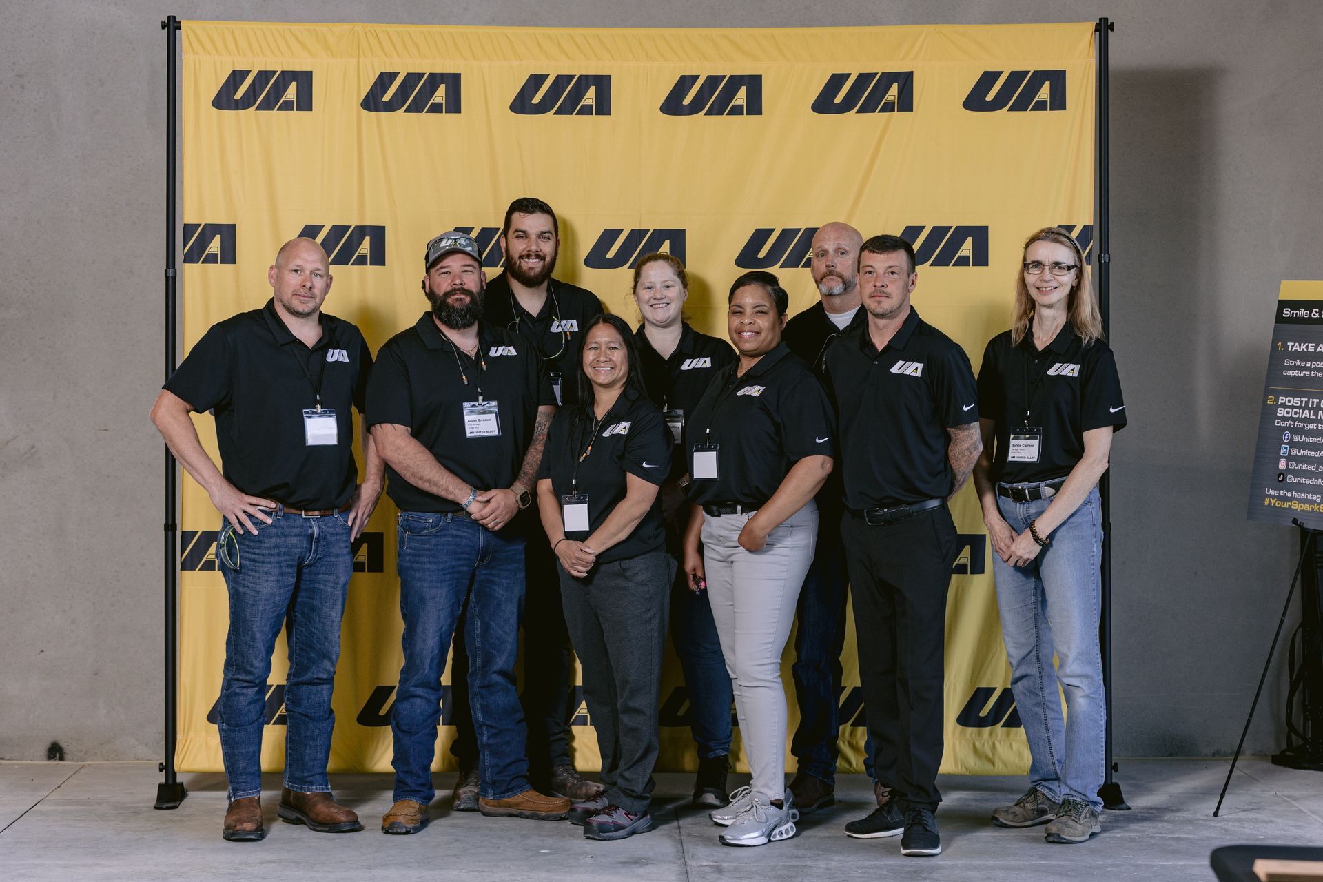 UA team members celebrating the opening of the new manufacturing facility in Union, OH.