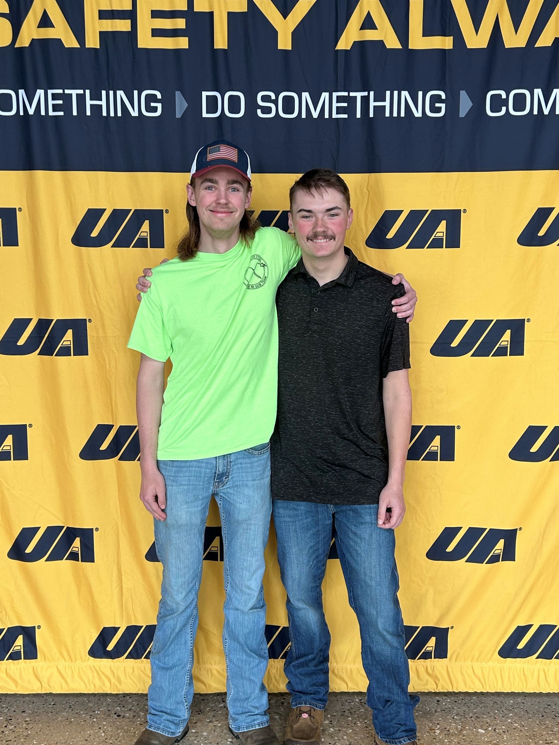 Two former youth apprentices from Wisconsin who received the United Alloy Weld Scholarship. 