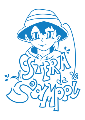 Un disegno di un ragazzo che indossa un cappello e la scritta guerra da sempre