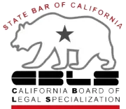 A logo for the state bar of california california board of legal specialization