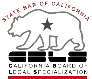 A logo for the state bar of california california board of legal specialization