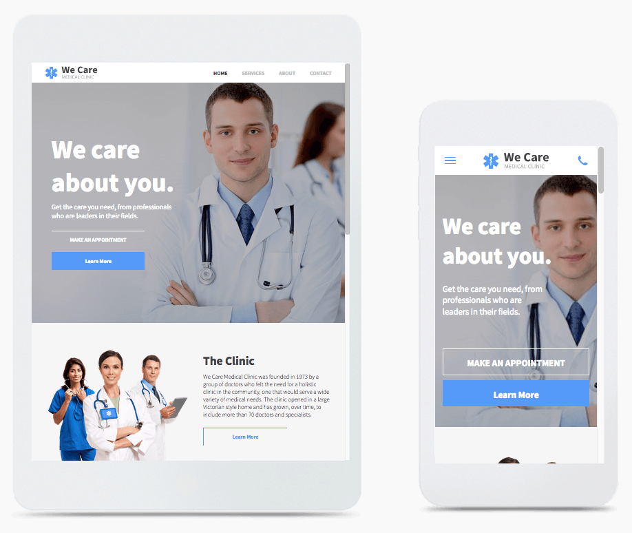 Medical Clinic Website Builder
