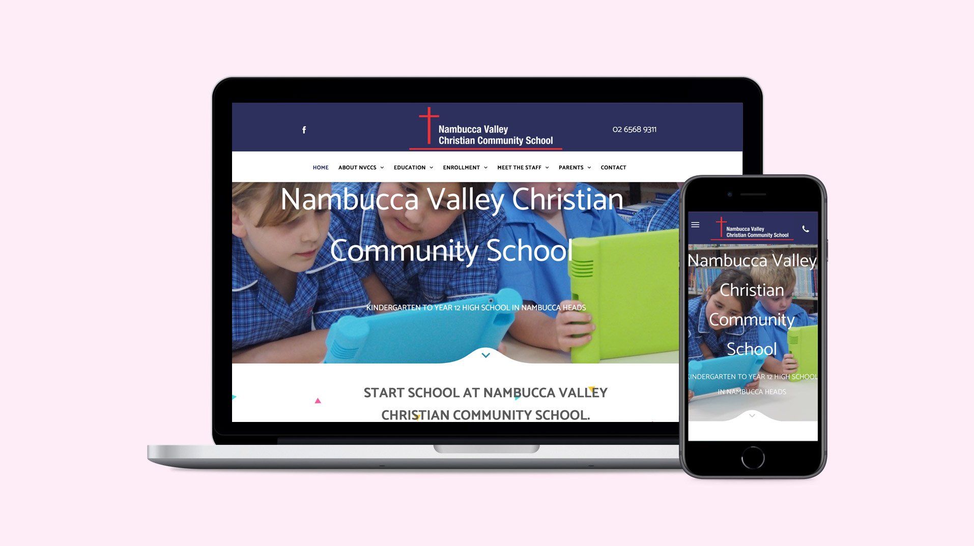 Nambucca Valley Christian Community School (NVCCS) website portfolio