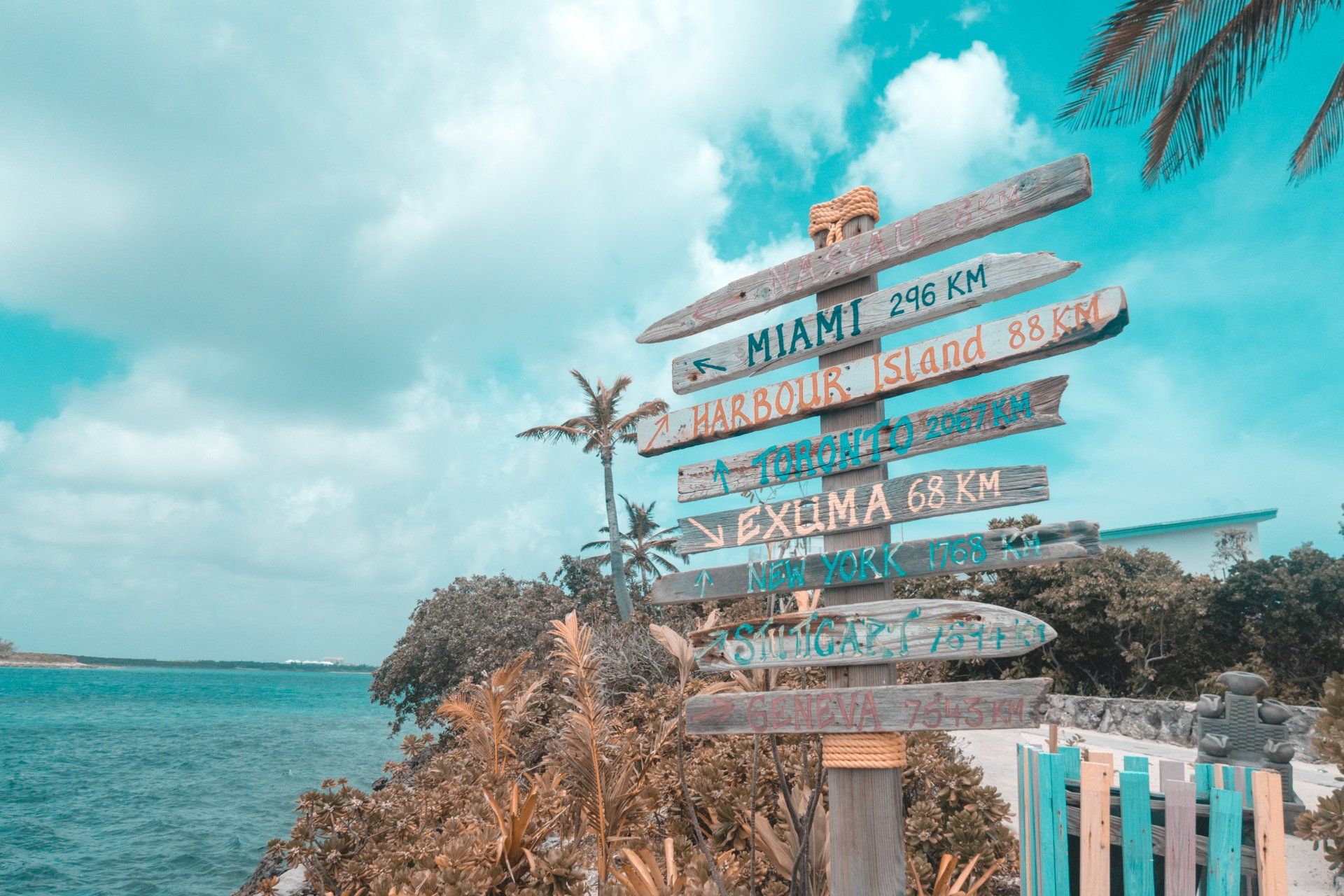 Photography shot by:Ed Gregory | Image of beach and sign posts