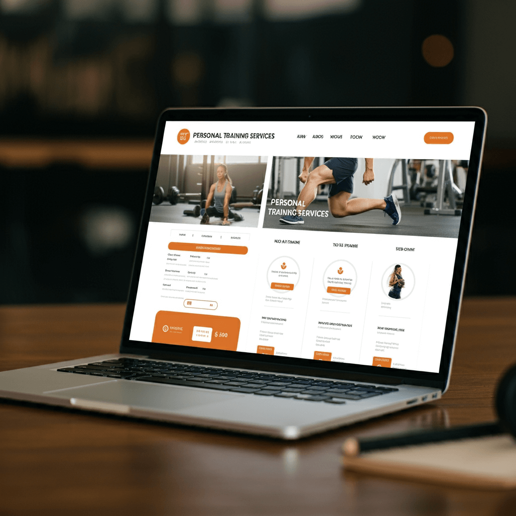 Web Design Services for Personal Trainers mockup