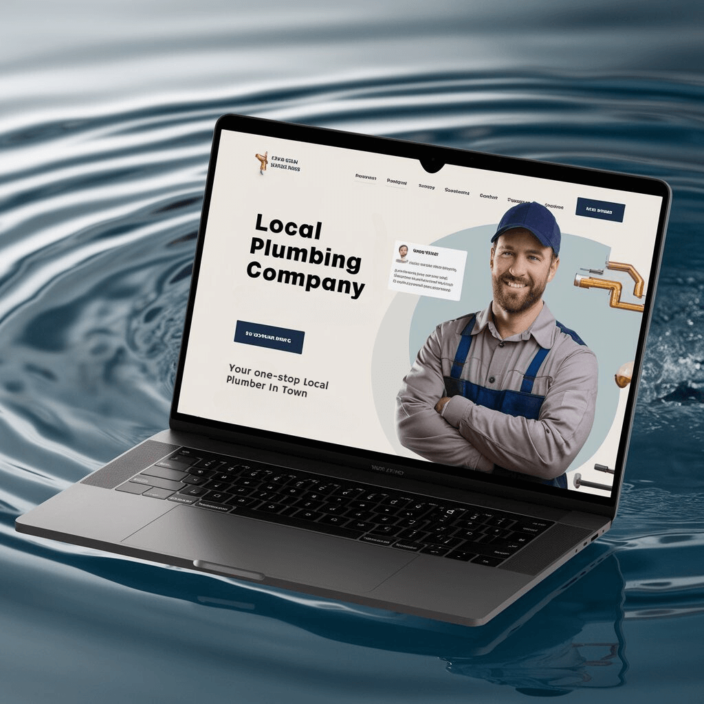 Website for a one-stop local plumber as a mockup website