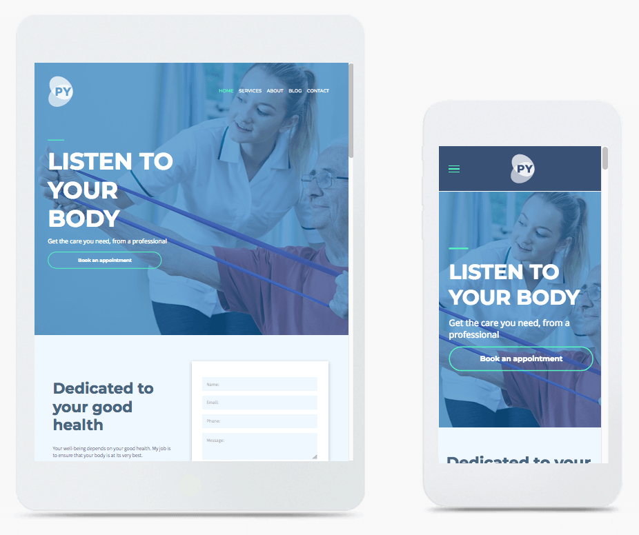 physiotherapy Website Builder