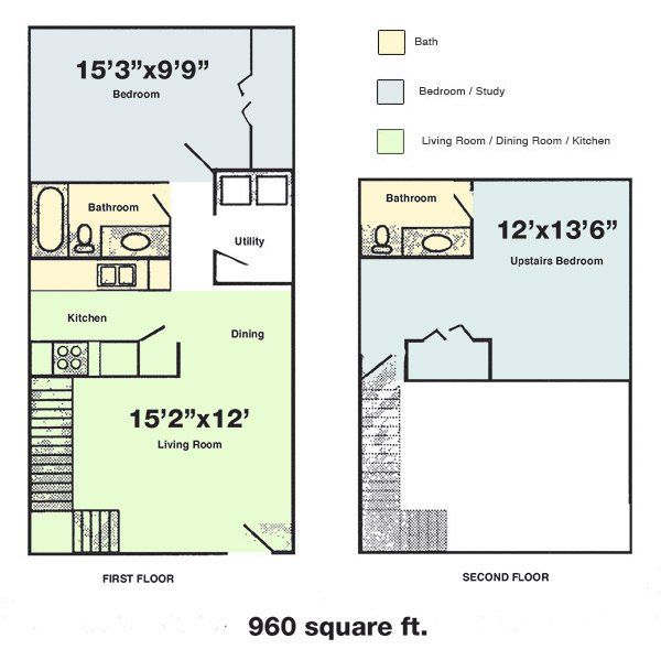 Quail Run Apartments floor plans