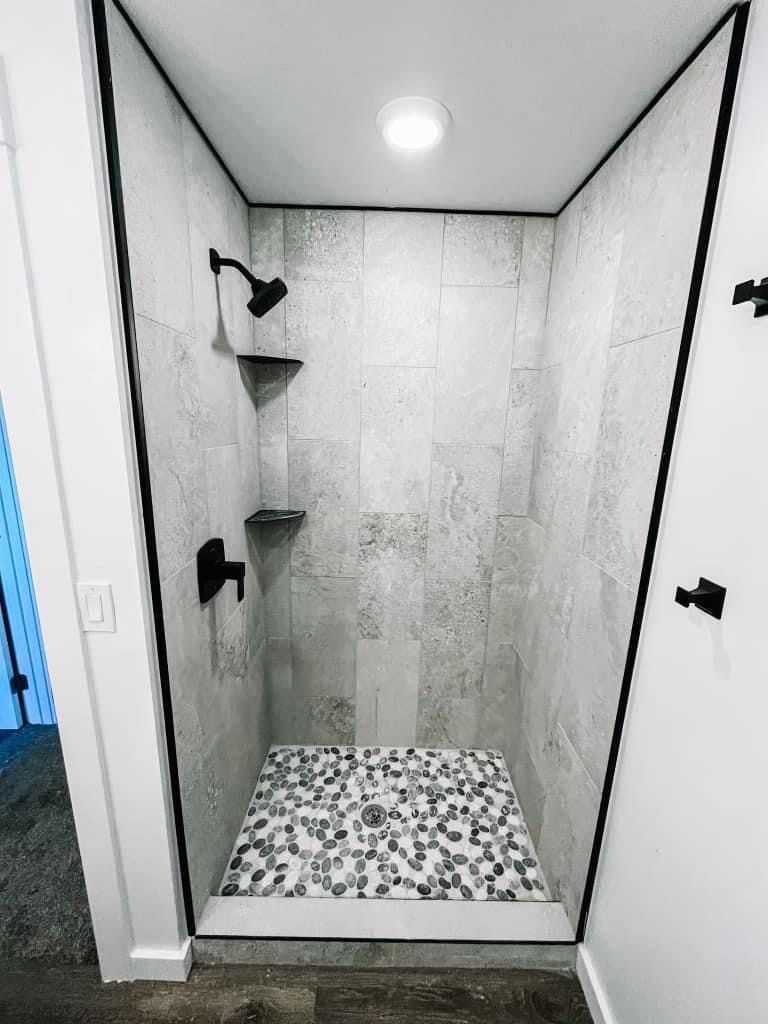 a remodeled shower