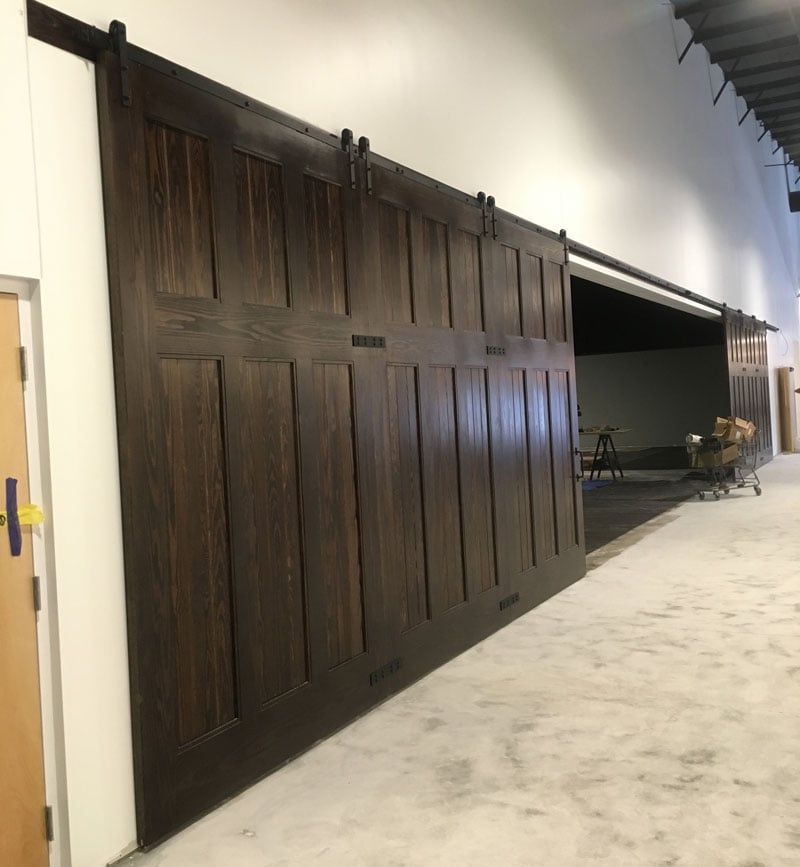 brown barn doors
