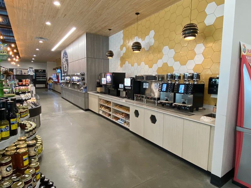 yellow and white cabinet