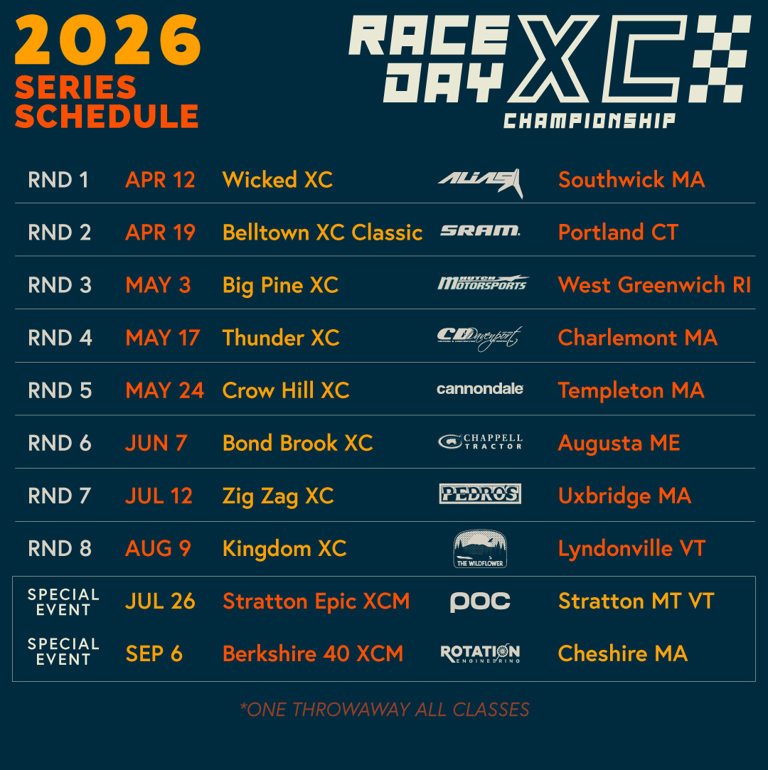 Race Day XC: 2026 Schedule