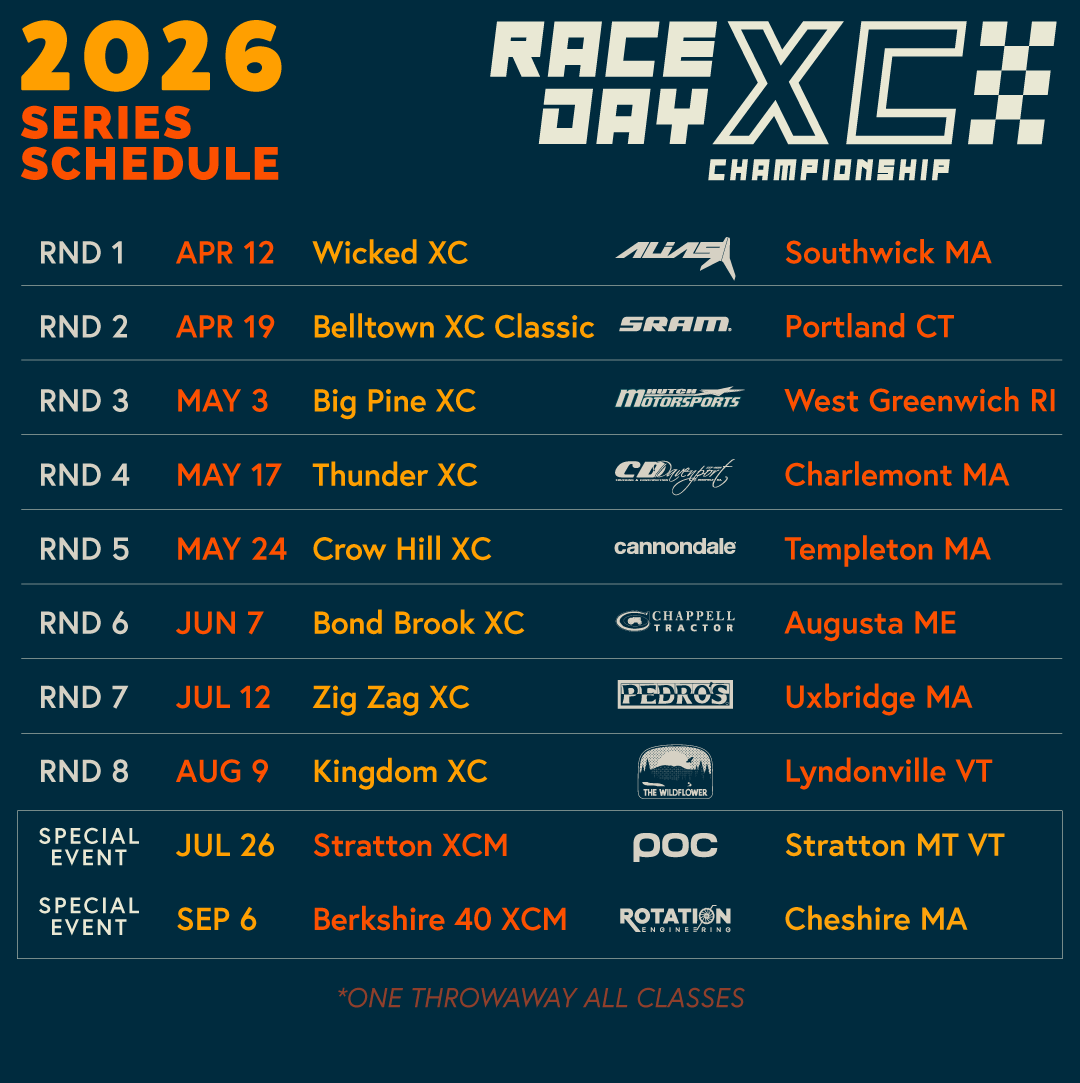 Race Day XC: 2026 Schedule