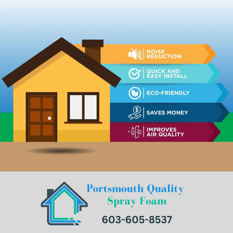 info graph showing the bennefits of spray foam insulation