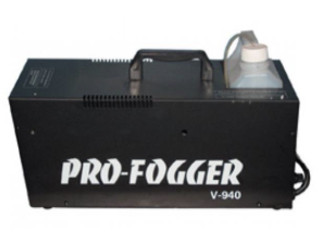 A pro-fogger v-940 is sitting on a white surface