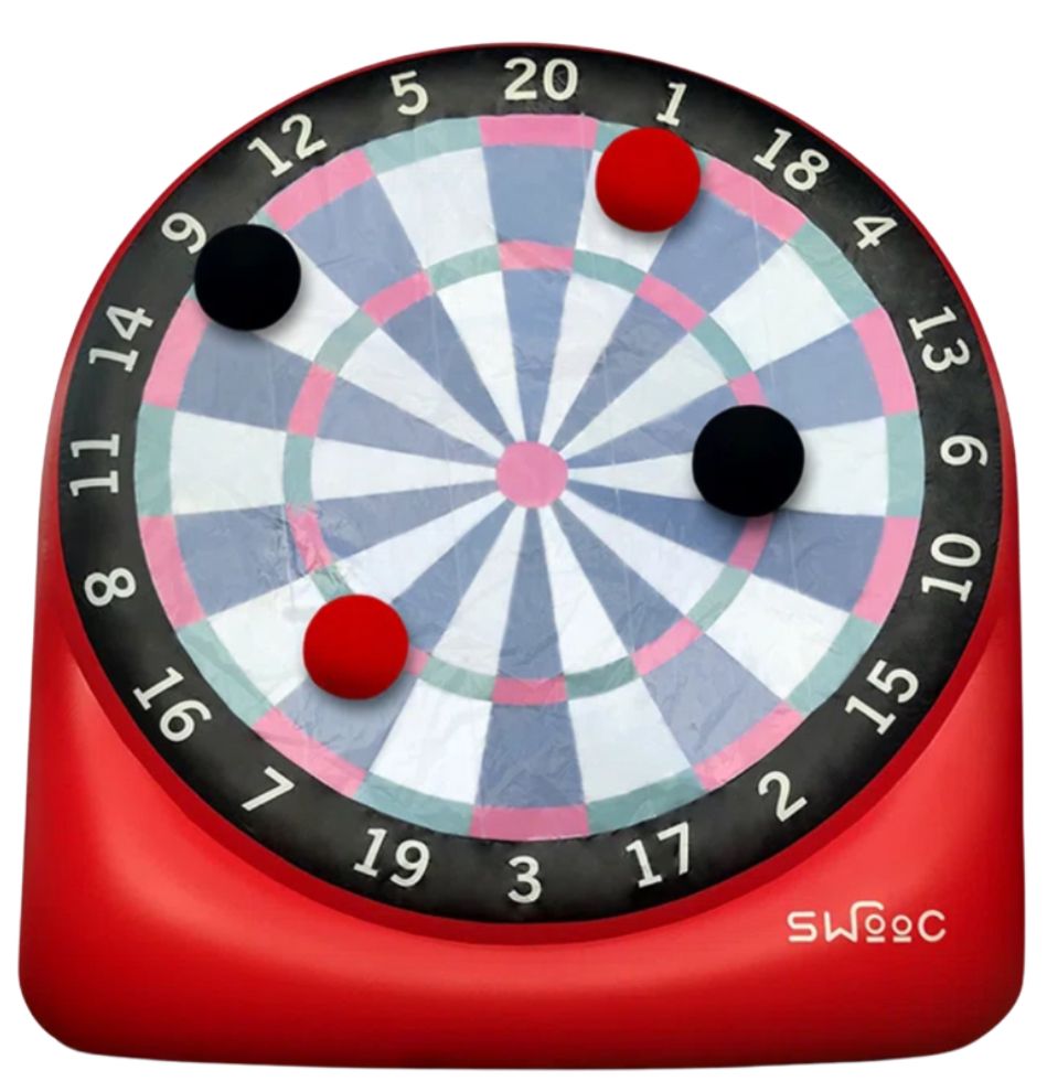 A dart board with the number 18 on it