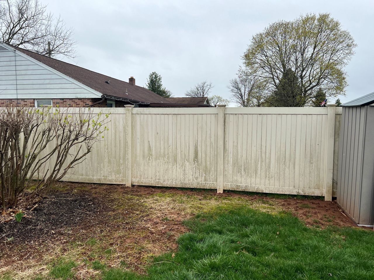 Before Cleaning Fence — York, PA — Power Wash and More