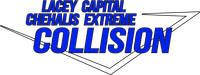 The logo for lacey capital chehalis extreme collision
