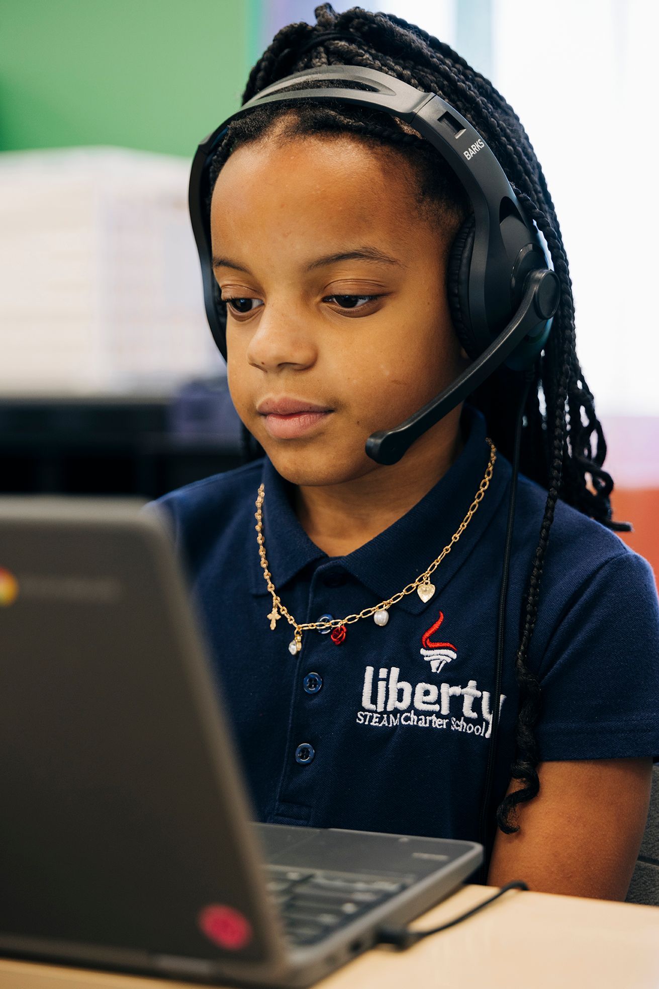 Liberty STEAM Charter School student.