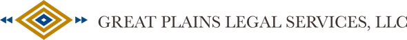 A logo for a company called great plains legal services llc