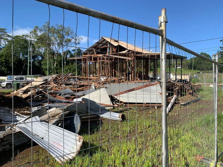 A Fence is Surrounding a Building Under Construction — Bennettron Demex in Mullumbimby, NSW