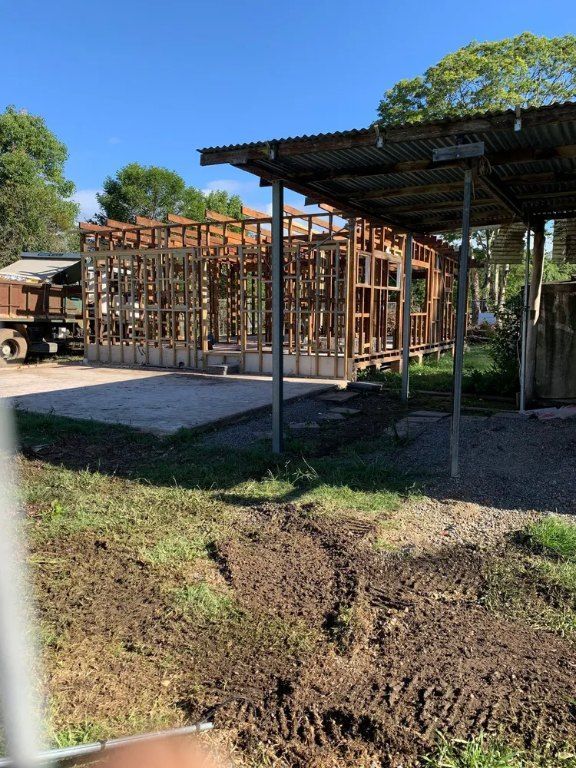 A House is Being Built in the Middle of a Dirt Field — Bennettron Demex in Corindi Beach, NSW