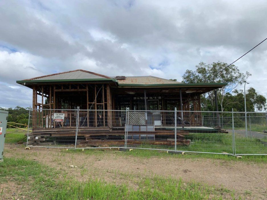 A House is Being Built in a Field Behind a Fence — Bennettron Demex in Corindi Beach, NSW